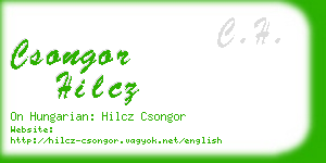 csongor hilcz business card
